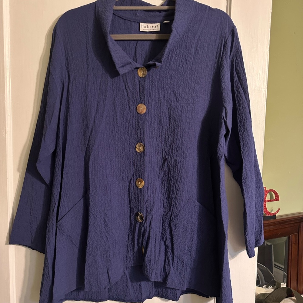 Habitat Women's Indigo Button-Down Shirt